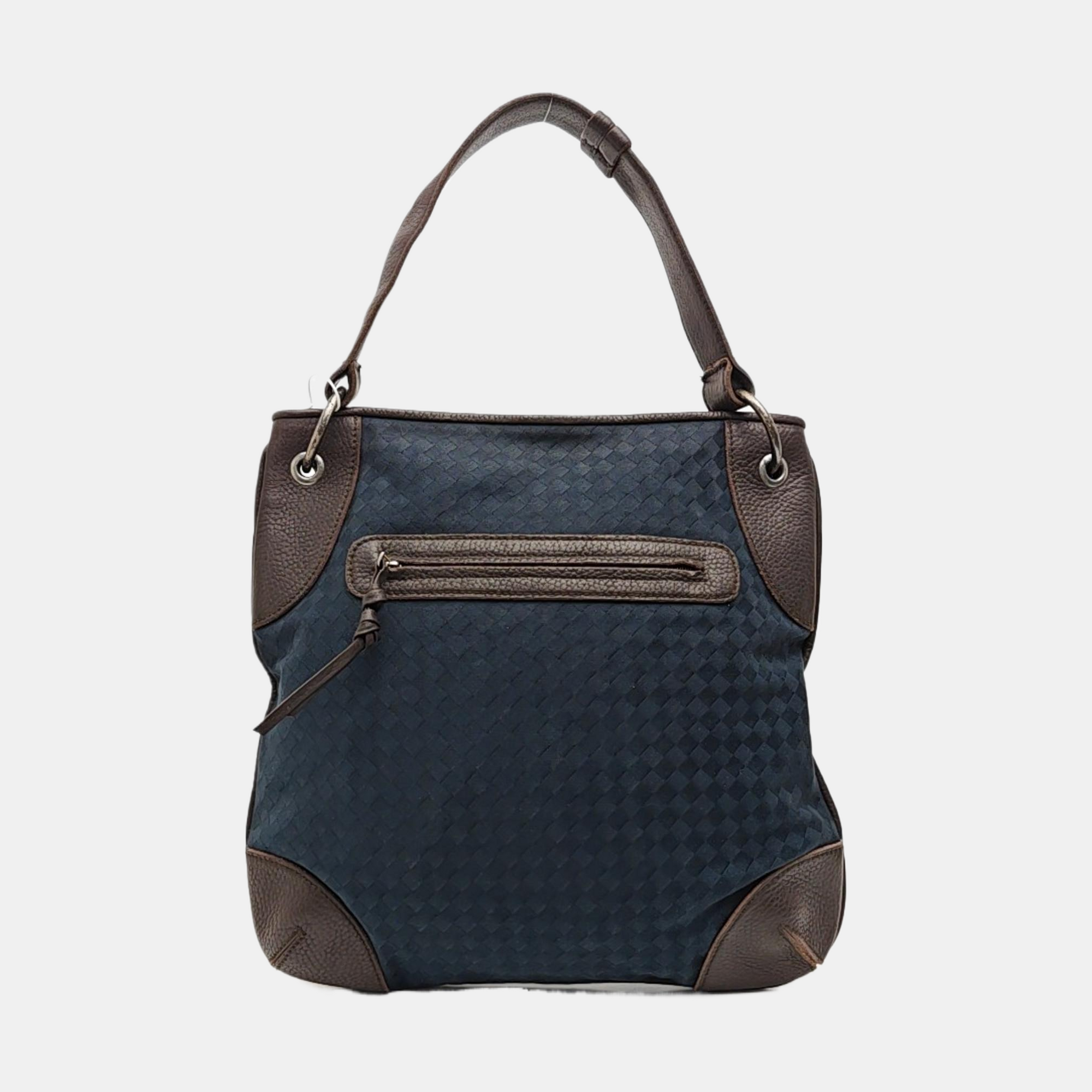 Fabric Shoulder Bag Blue