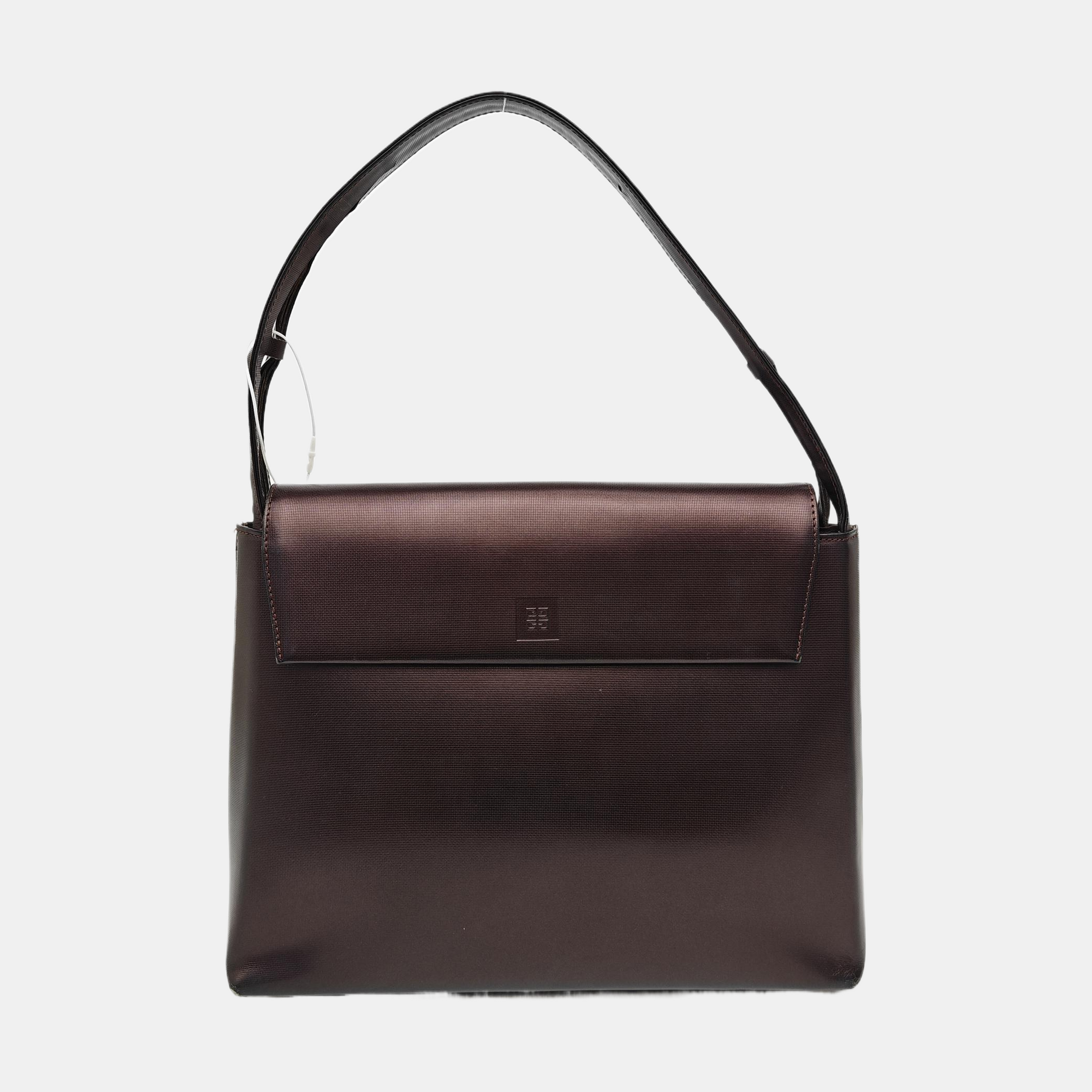 Calfskin Top Handle Bag Brown