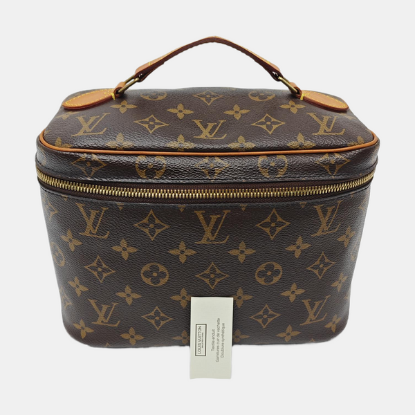 NICE BB Monogram Coated Canvas Brown