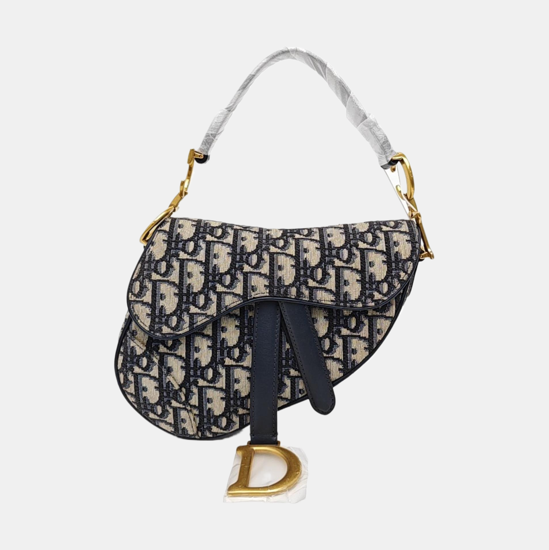 Saddle Mini Oblique Canvas Blue
