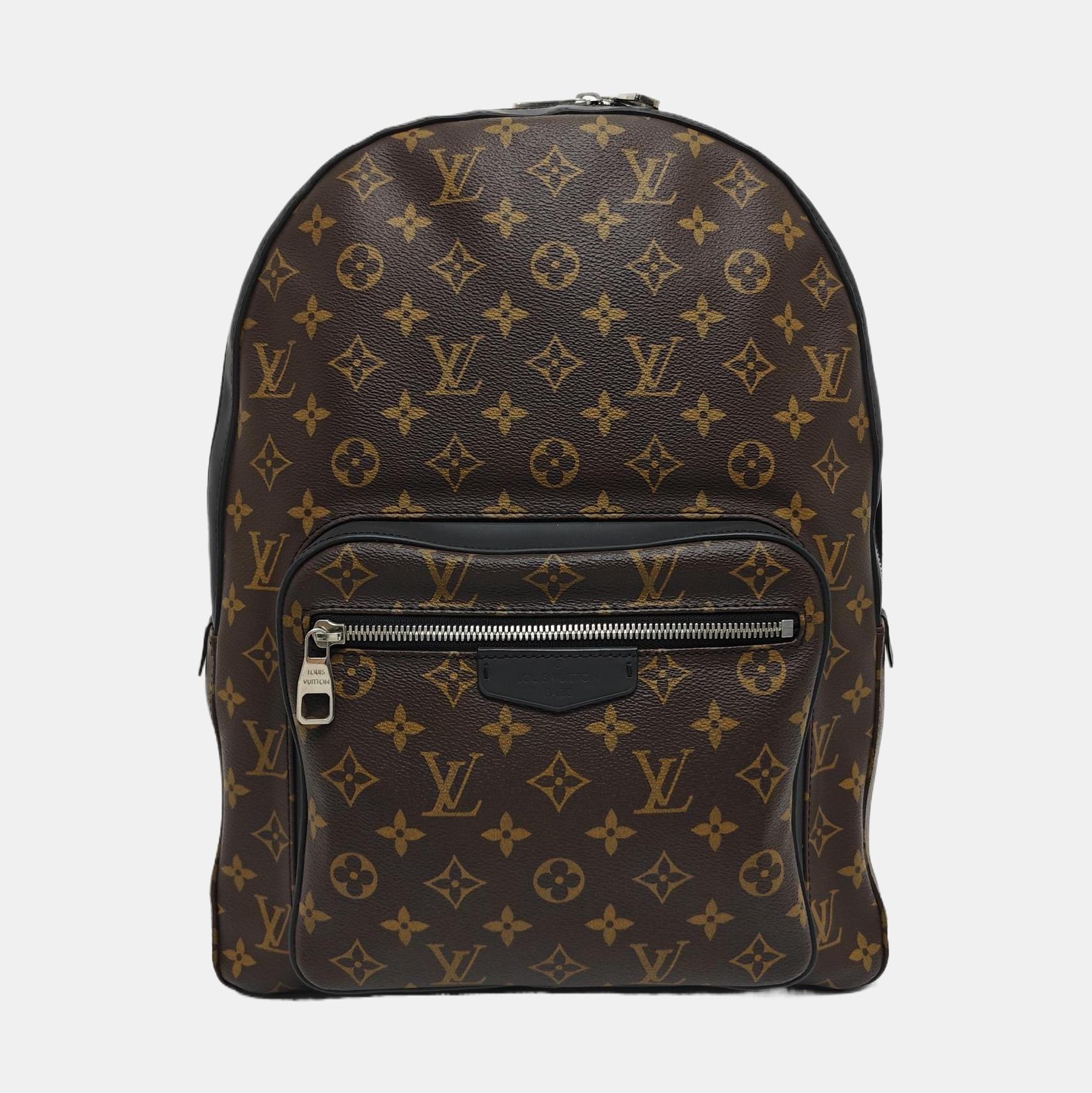 JOSH Monogram Coated Canvas Brown