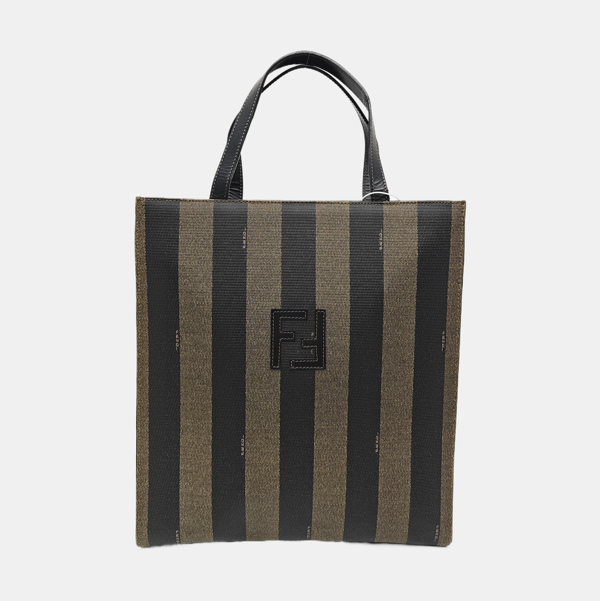 Coated Canvas Backpack Brown