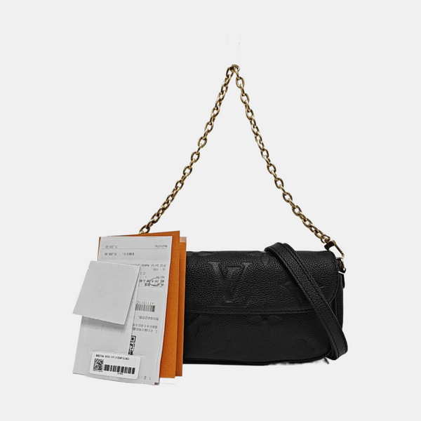 IVY Monogram Calfskin Black