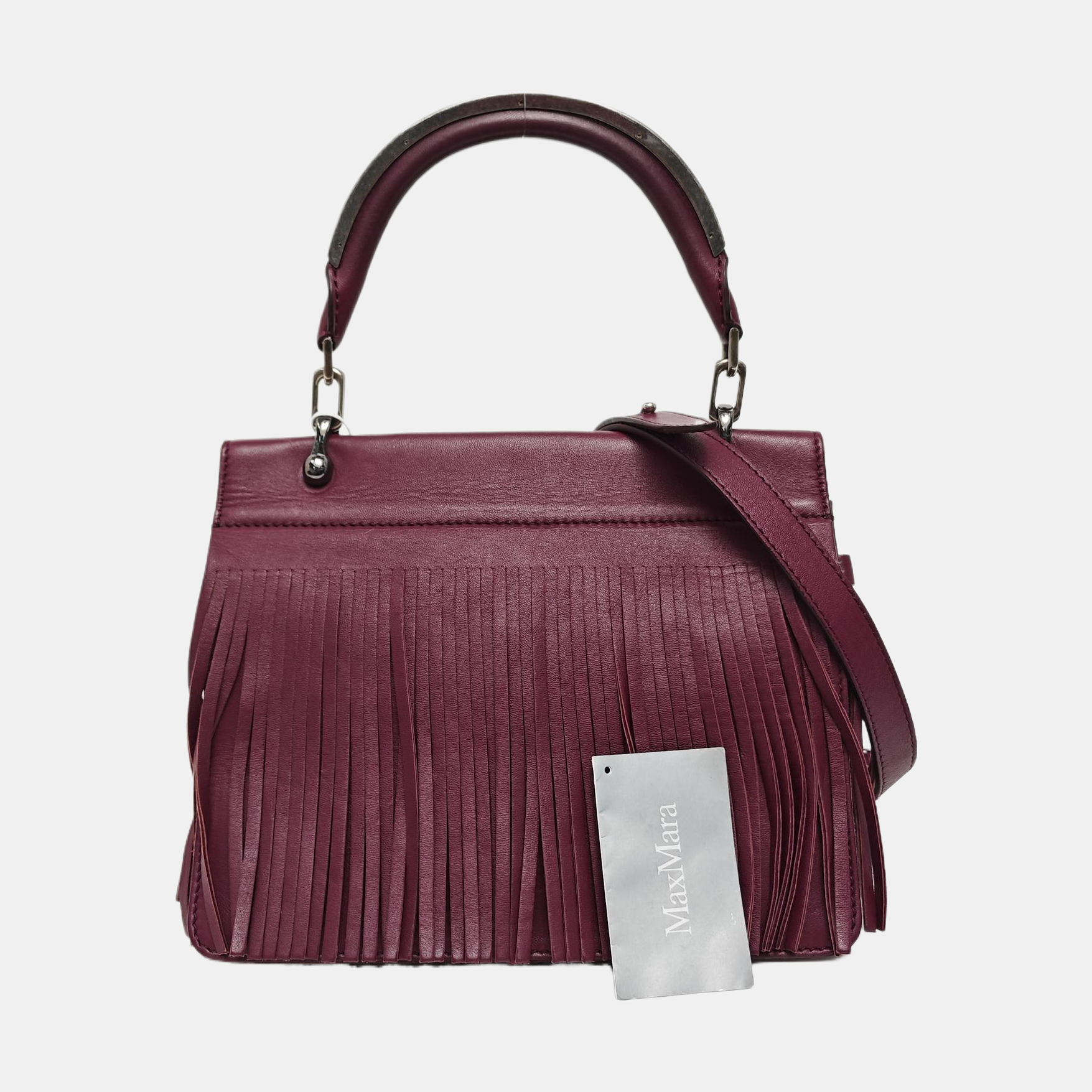Calfskin Shoulder Bag Purple