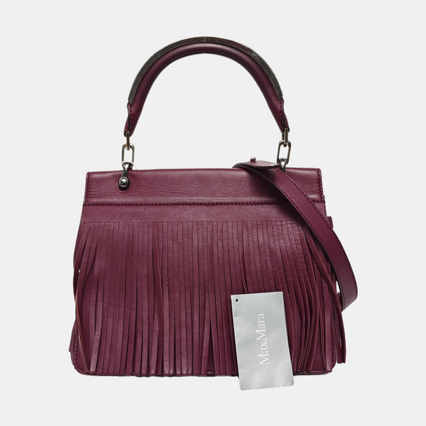 Calfskin Shoulder Bag Purple