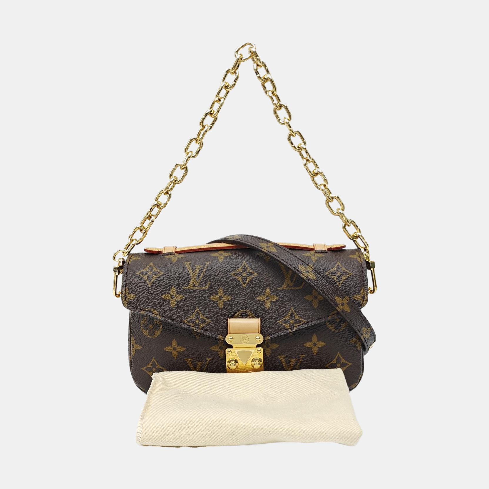 MÉTIS EAST WEST Monogram Coated Canvas Brown