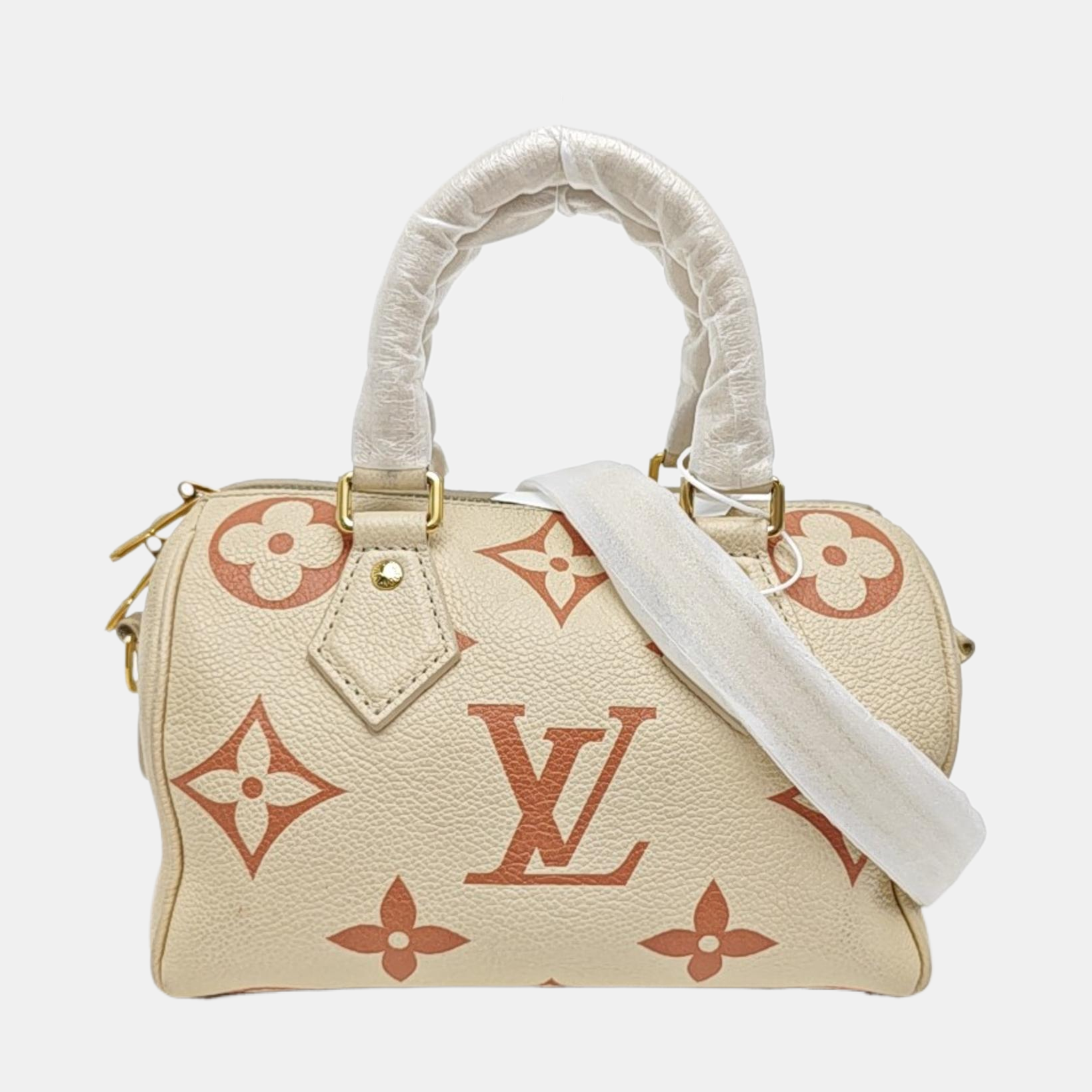 SPEEDY 20 Monogram Calfskin Beige