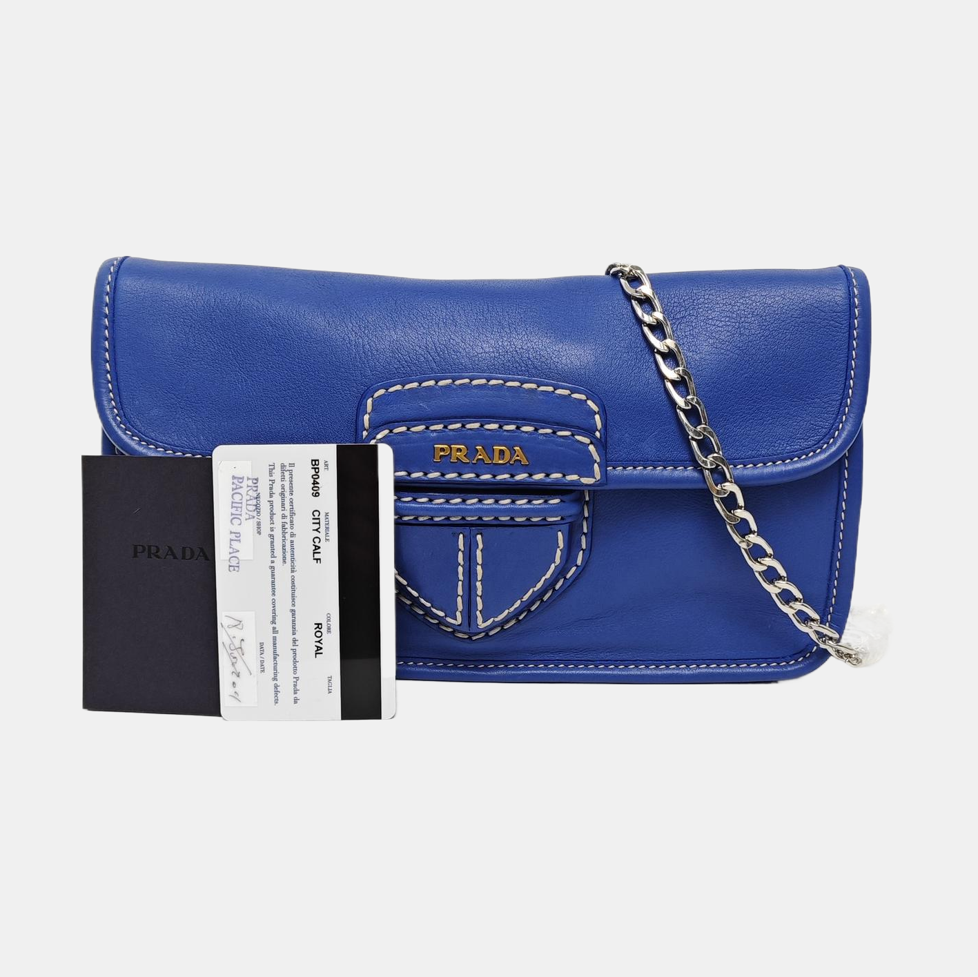 City Calfskin Blue