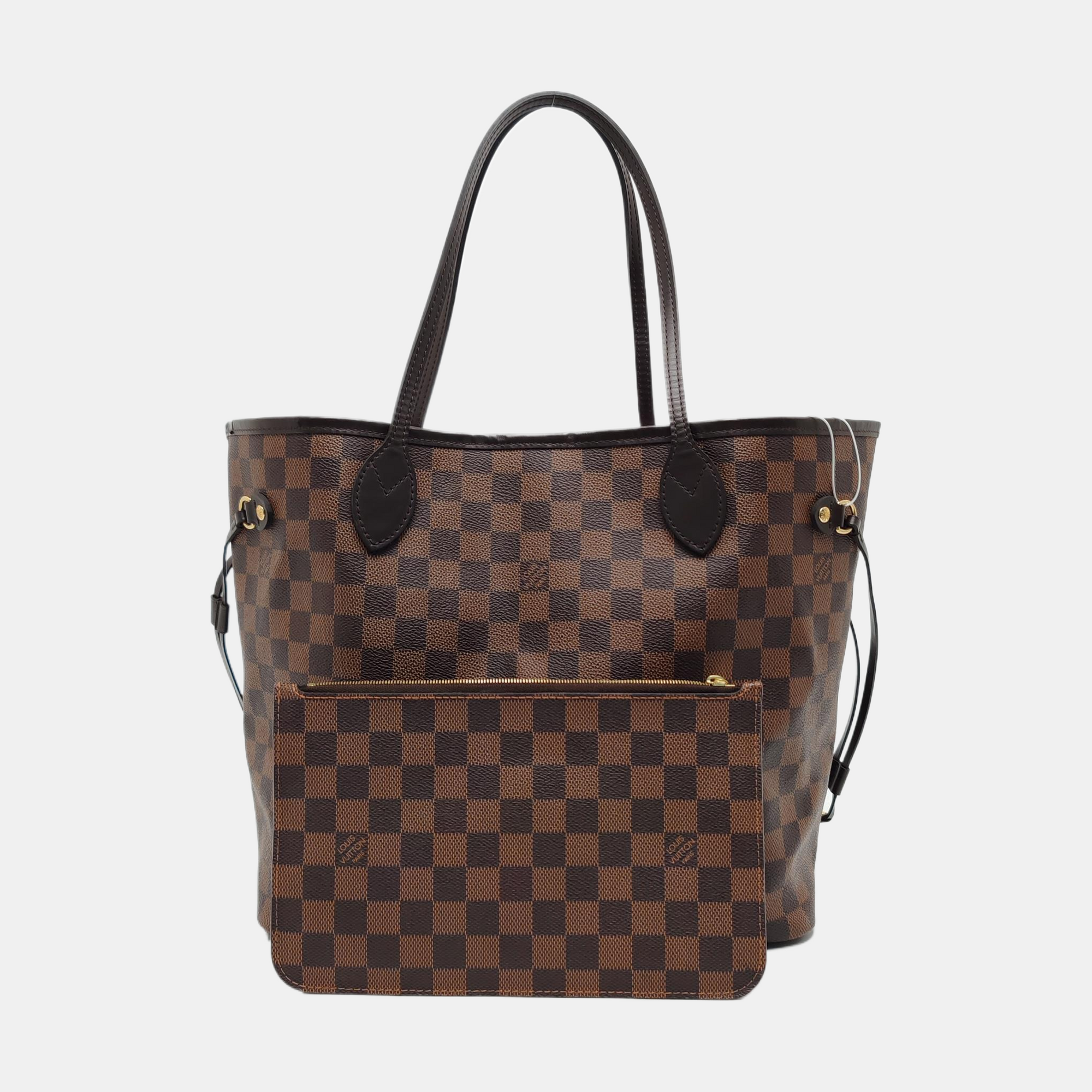 NEVERFULL MM Damier Ebene Coated Canvas Brown