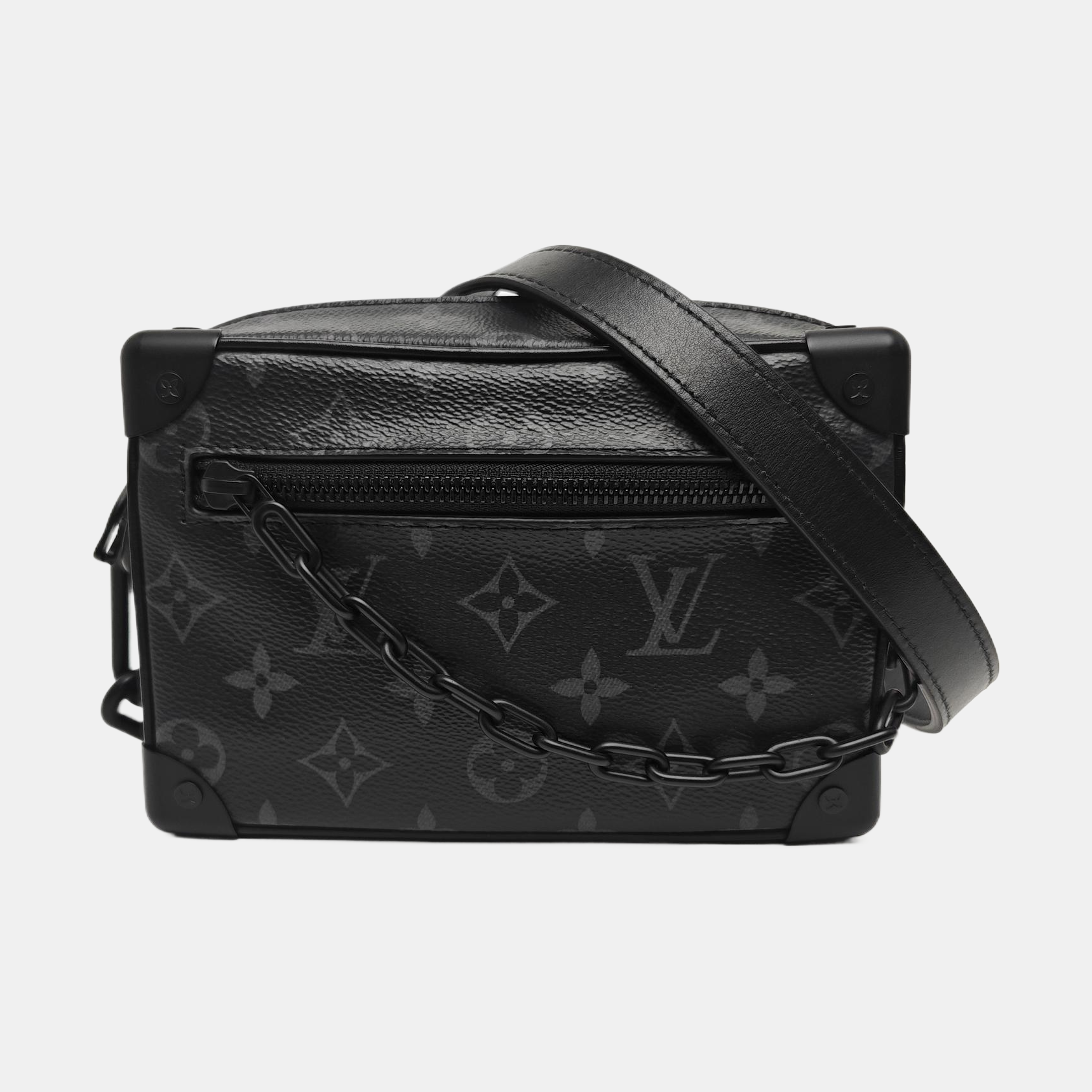 SOFT TRUNK Mini Monogram Coated Canvas Black