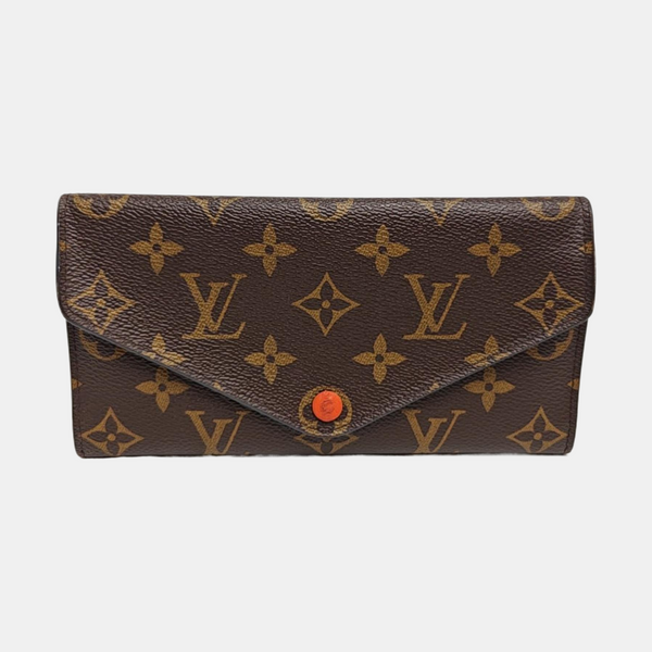 JOSÉPHINE Monogram Coated Canvas Brown Wallet
