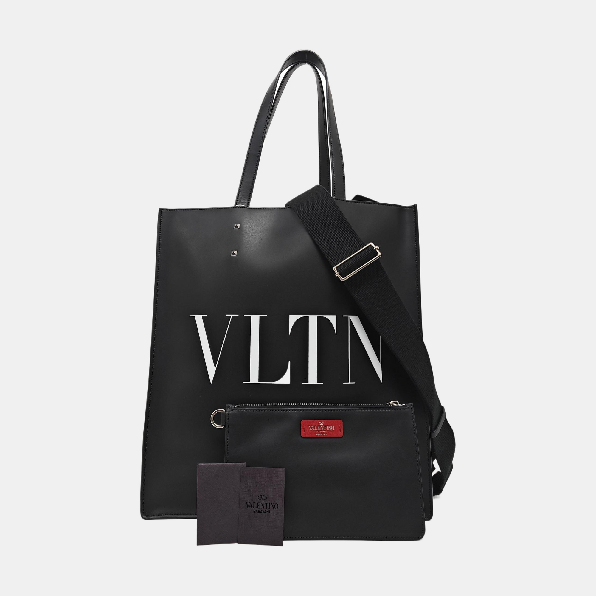 Vltn Calfskin Black
