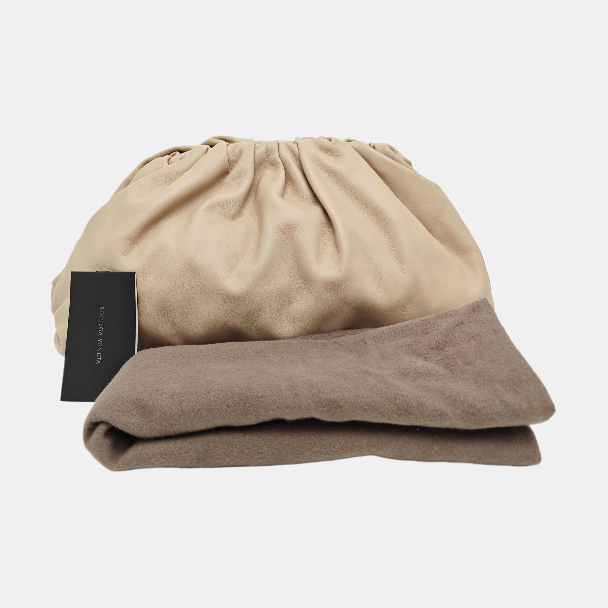 The Pouch Large Calfskin Beige