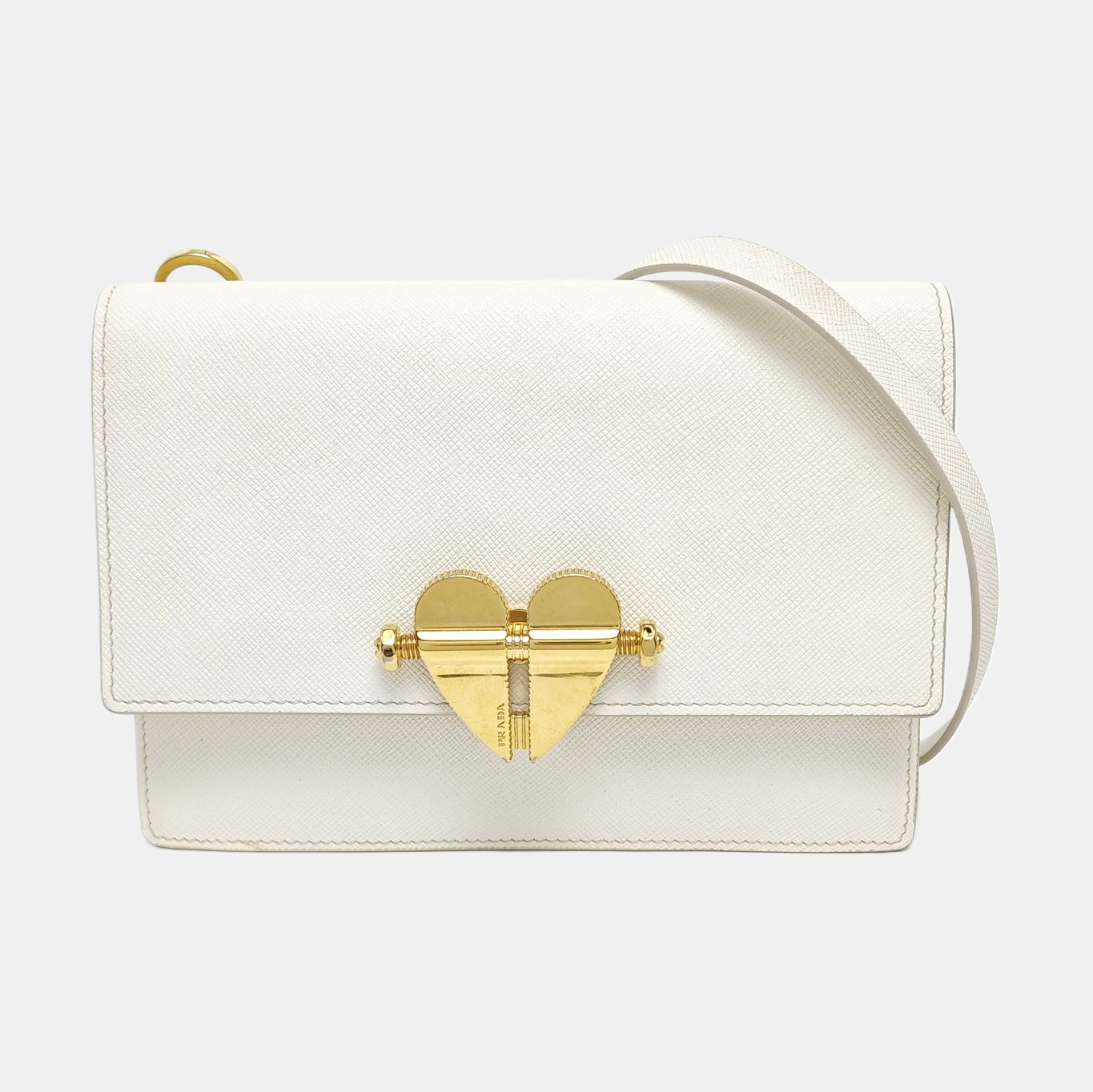 Calfskin Shoulder Bag Mini White