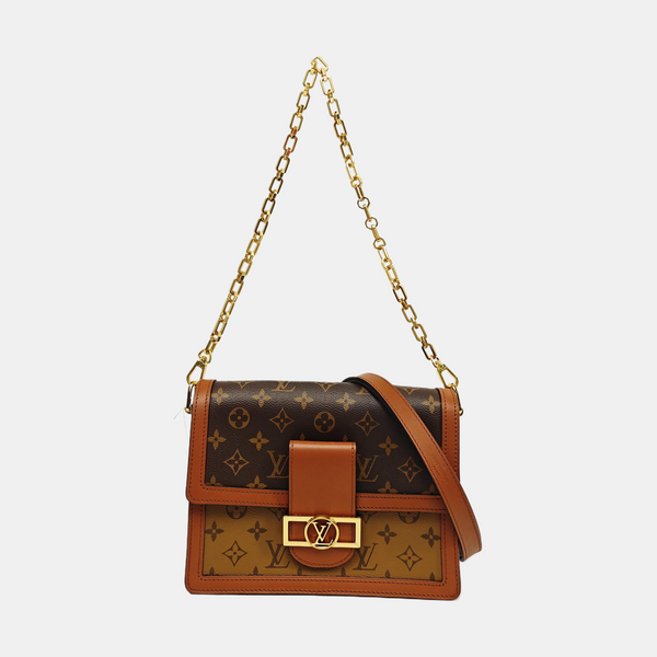 DAUPHINE MM Monogram Coated Canvas Brown