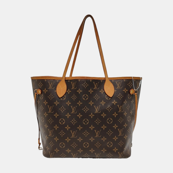 NEVERFULL MM Monogram Coated Canvas Brown