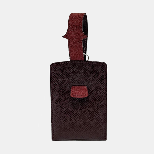 Leather Card Holder Red