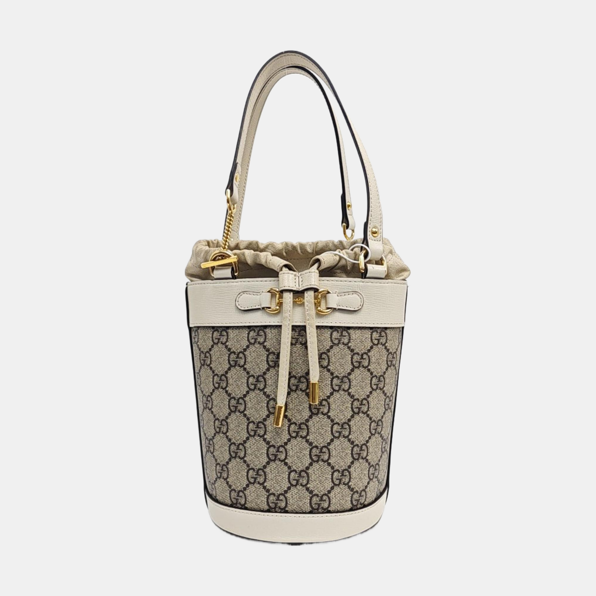 Horsebit 1955 Small Coated Canvas Beige