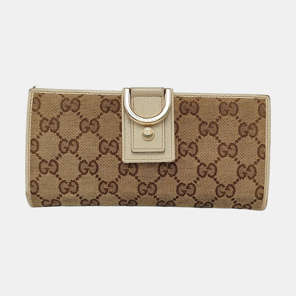 Monogram Canvas Wallet Beige