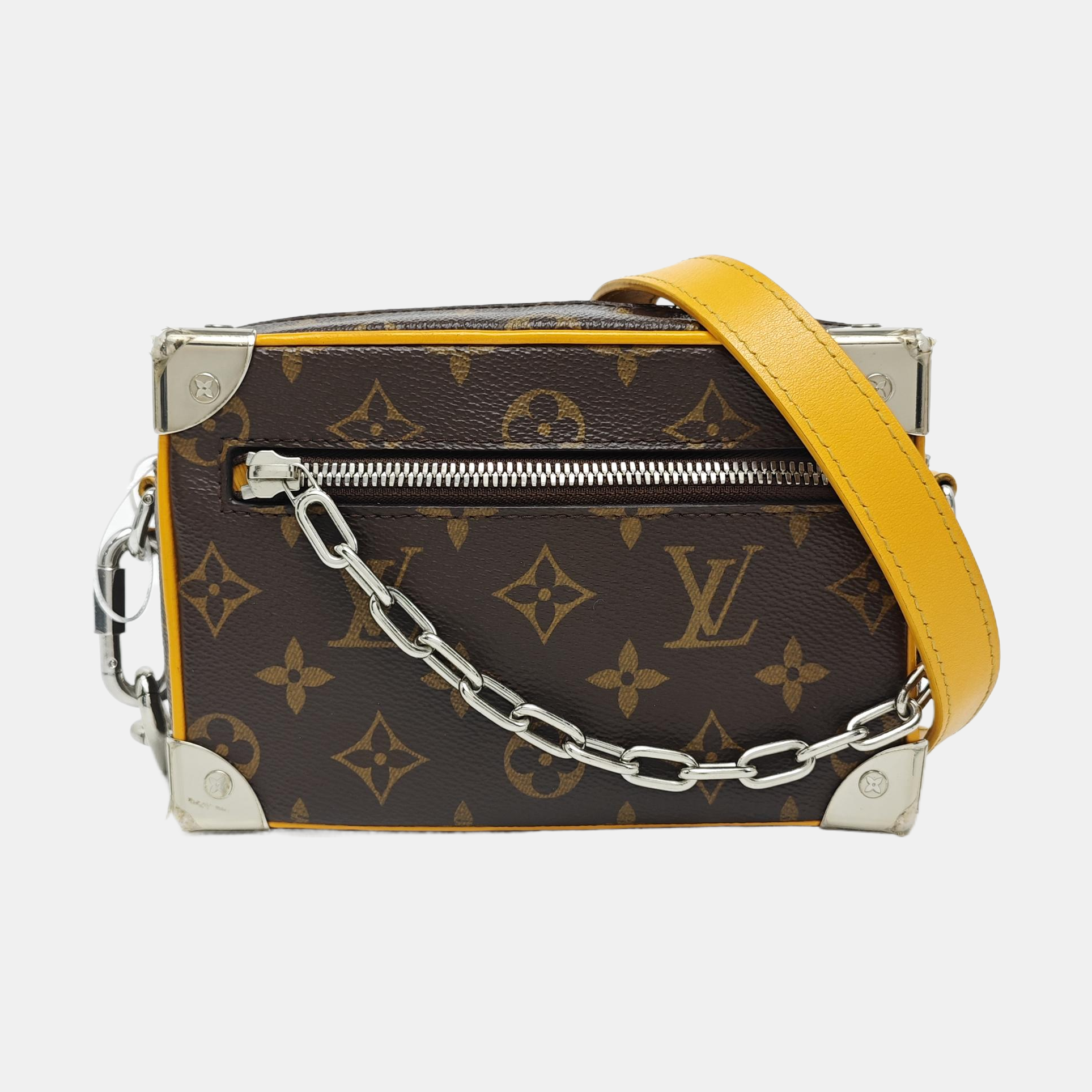 SOFT TRUNK Mini Monogram Coated Canvas Brown