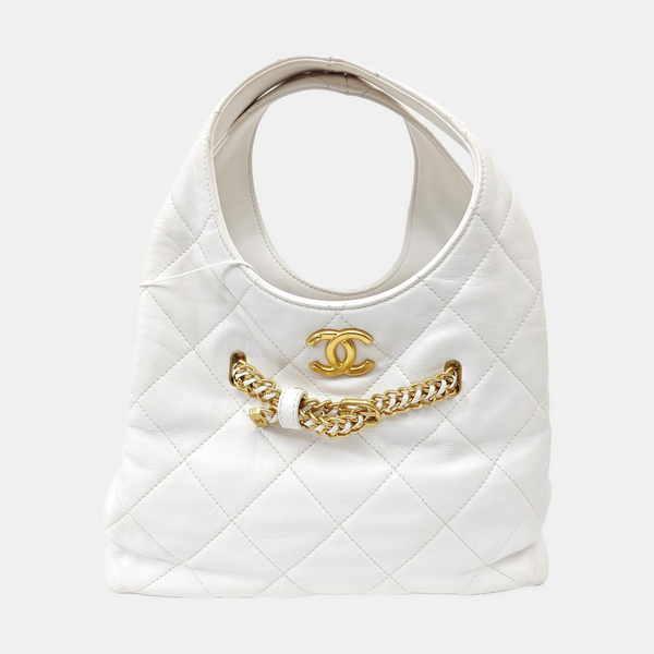 25P Quilted Lambskin White
