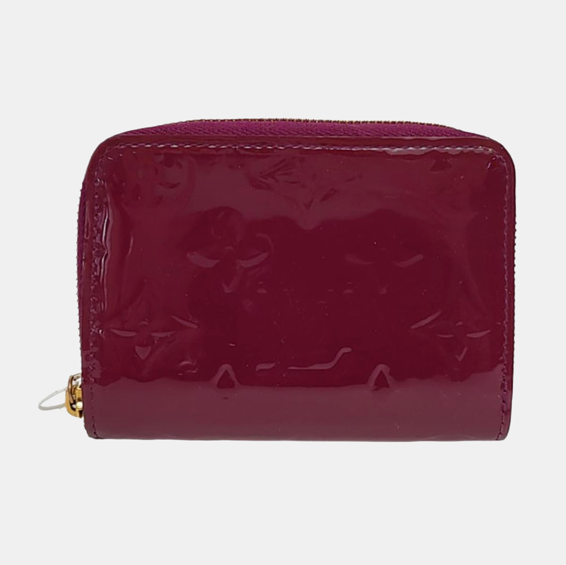 ZIPPY Monogram Patent Leather Red Wallet