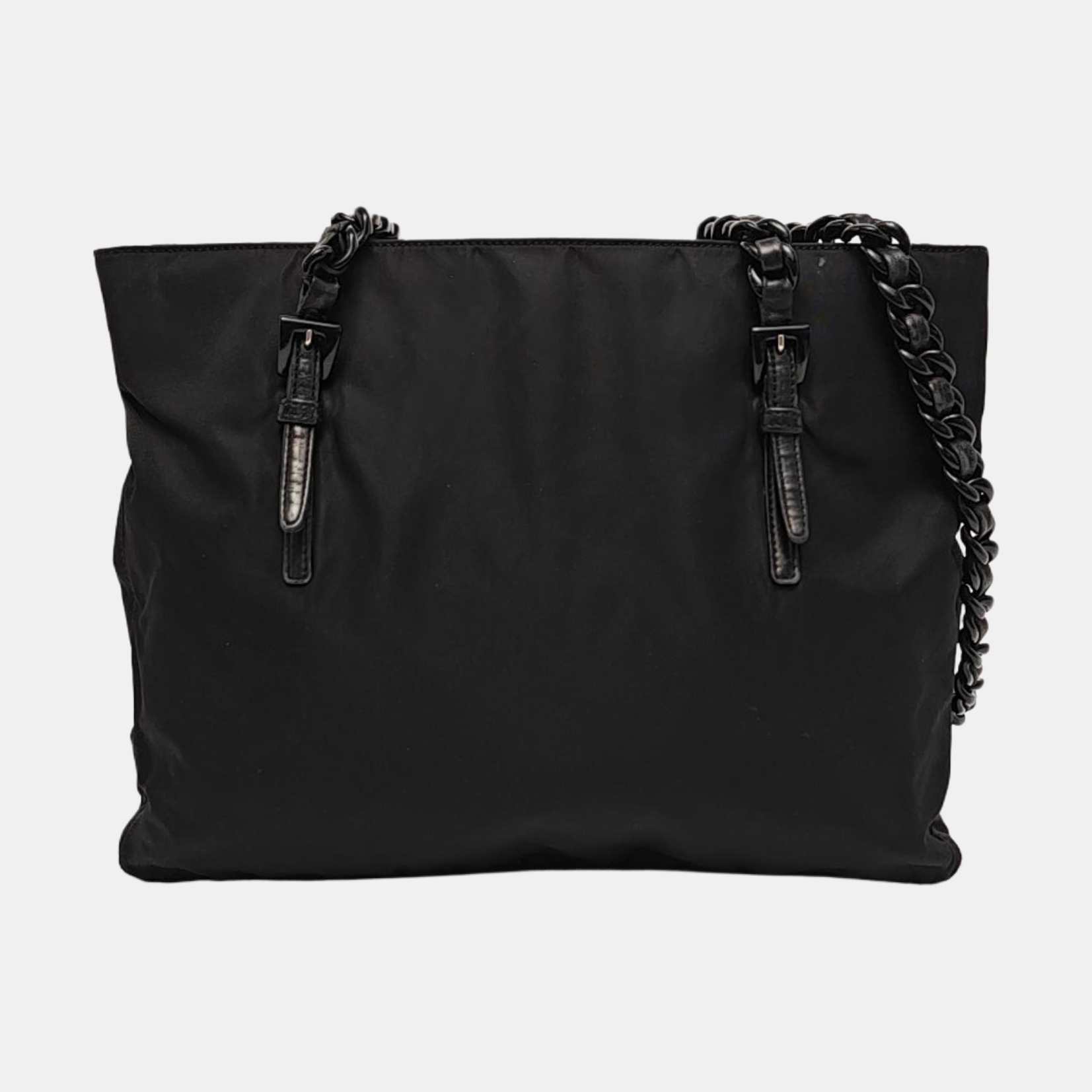 Nylon Shoulder Bag Black