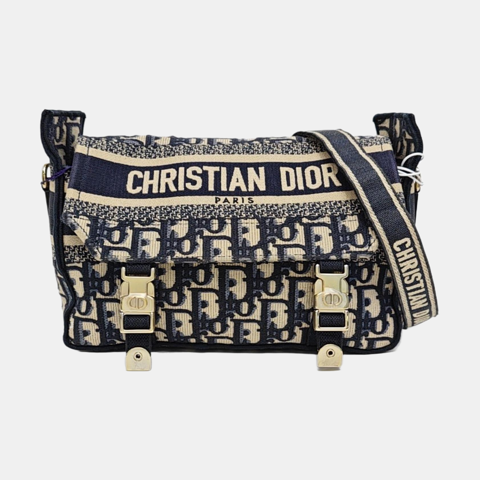 Diorcamp Small Oblique Canvas Blue