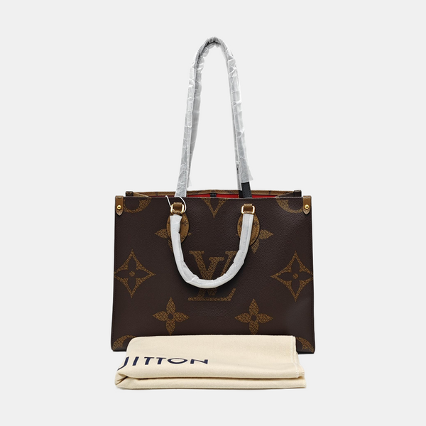 ONTHEGO MM Monogram Coated Canvas Brown