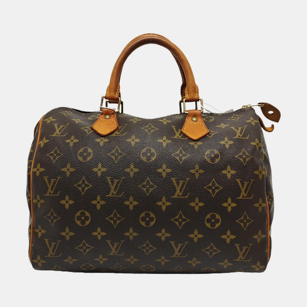 SPEEDY 30 Monogram Coated Canvas Brown