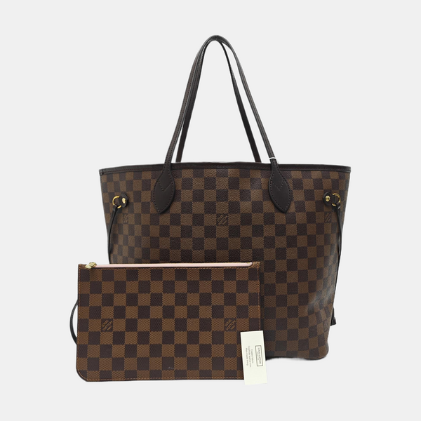 NEVERFULL MM Damier Ebene Coated Canvas Brown