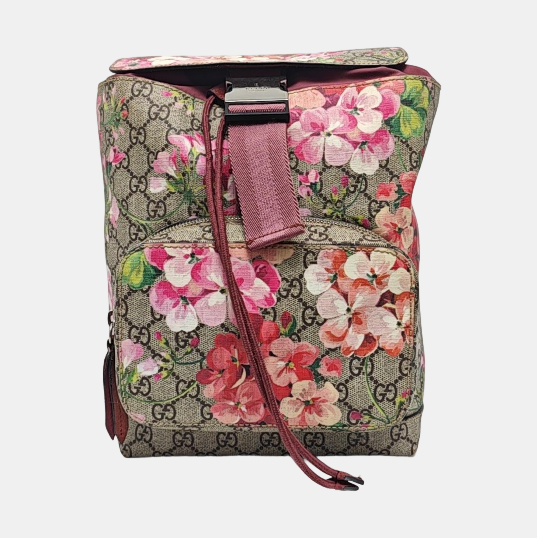 GG Blooms Coated Canvas Black
