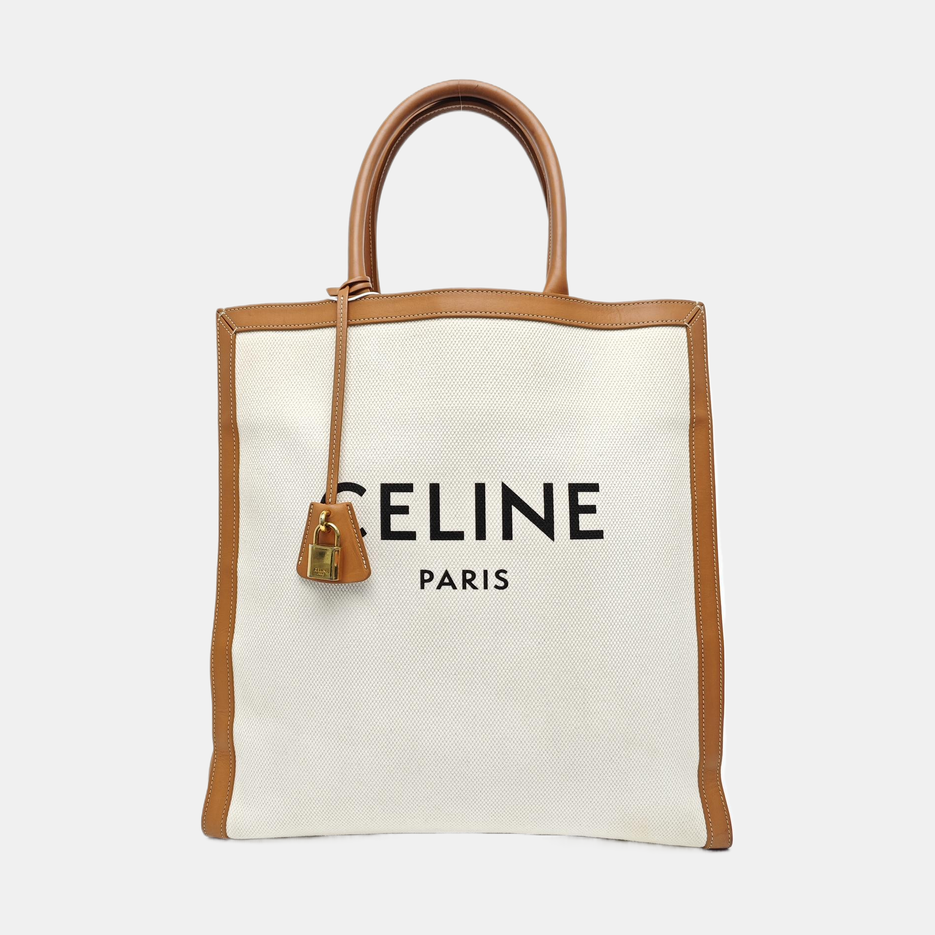 CABAS CELINE Medium Fabric White