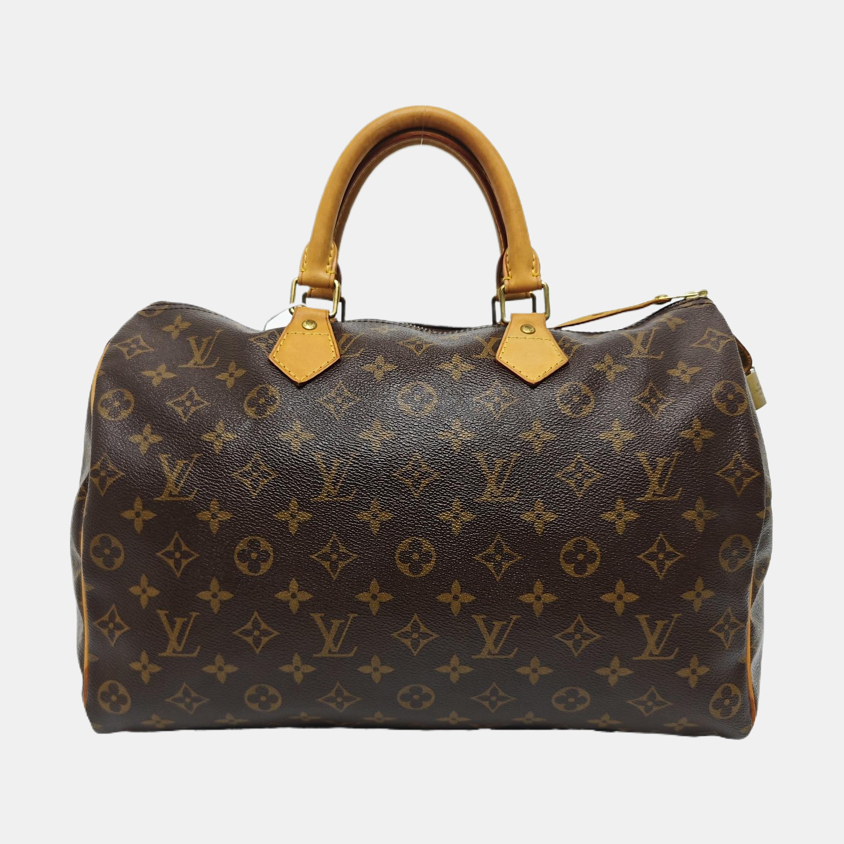 SPEEDY 35 Monogram Coated Canvas Brown