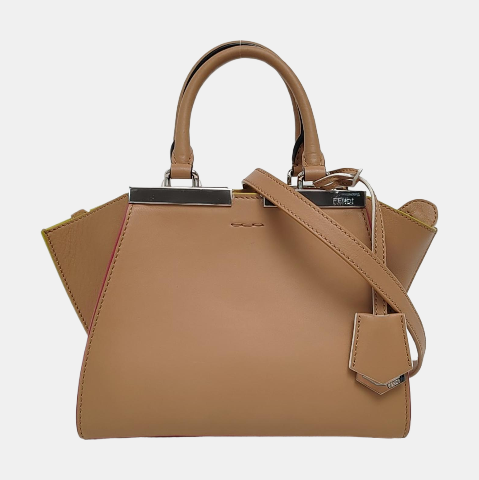 Authenticated pre-owned  3Jours Calfskin Brown - Shoulder Bag at Looply