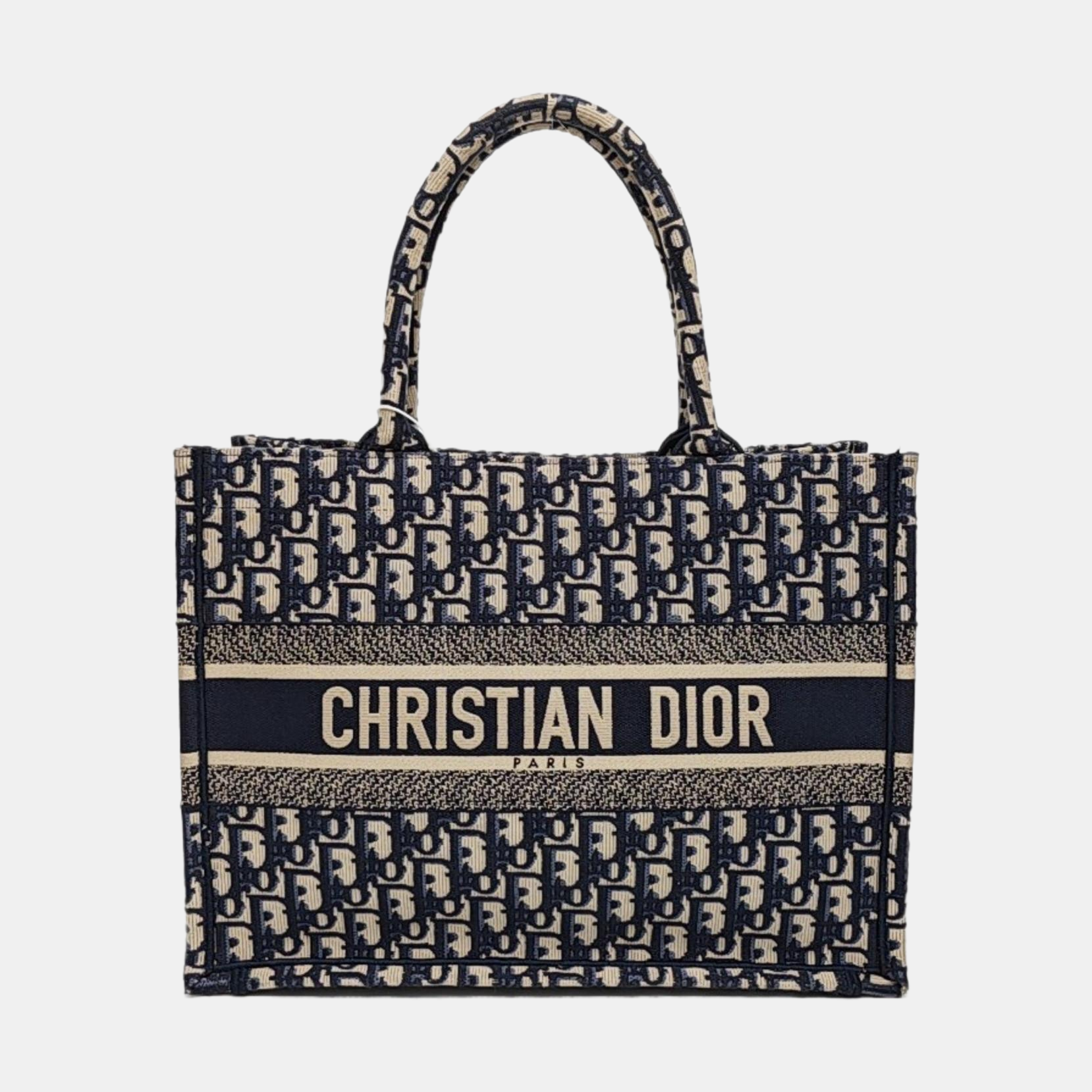Book Tote Medium Canvas Blue