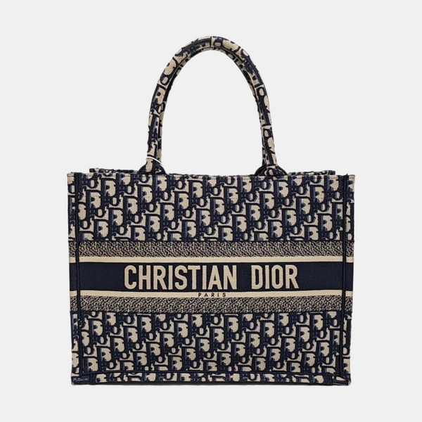 Book Tote Medium Canvas Blue