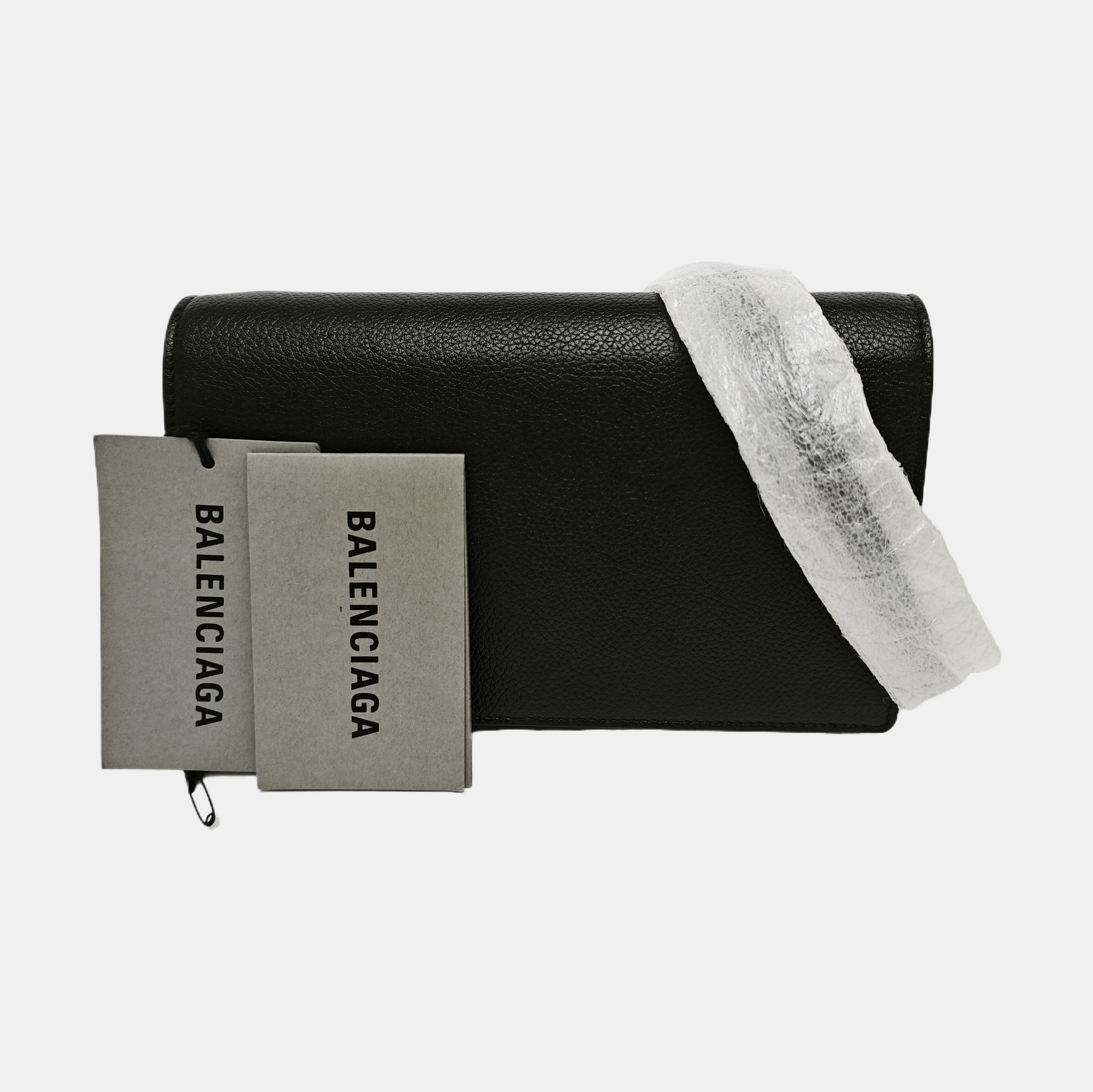 Calfskin Crossbody Bag Black