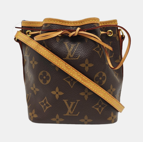 NÉONOÉ Nano Monogram Coated Canvas Brown