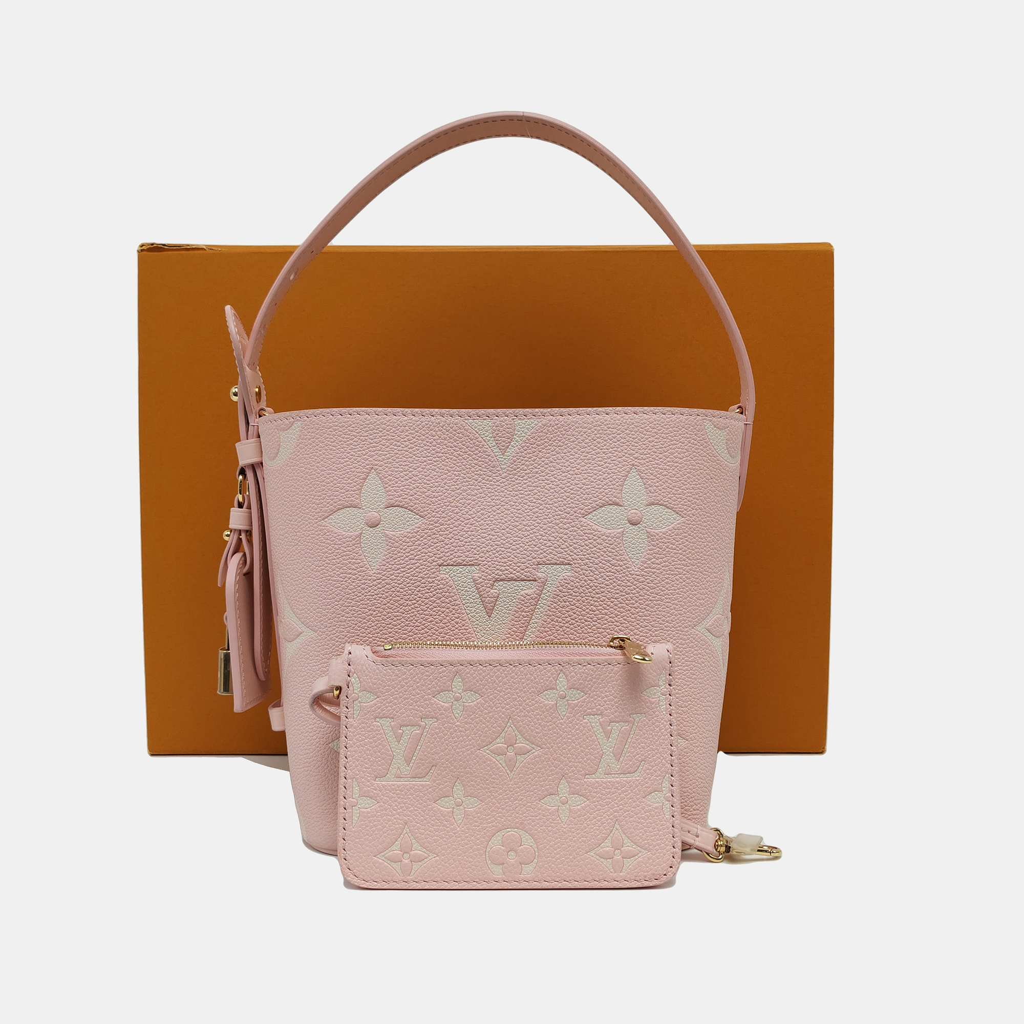ALL IN BB Monogram Calfskin Pink