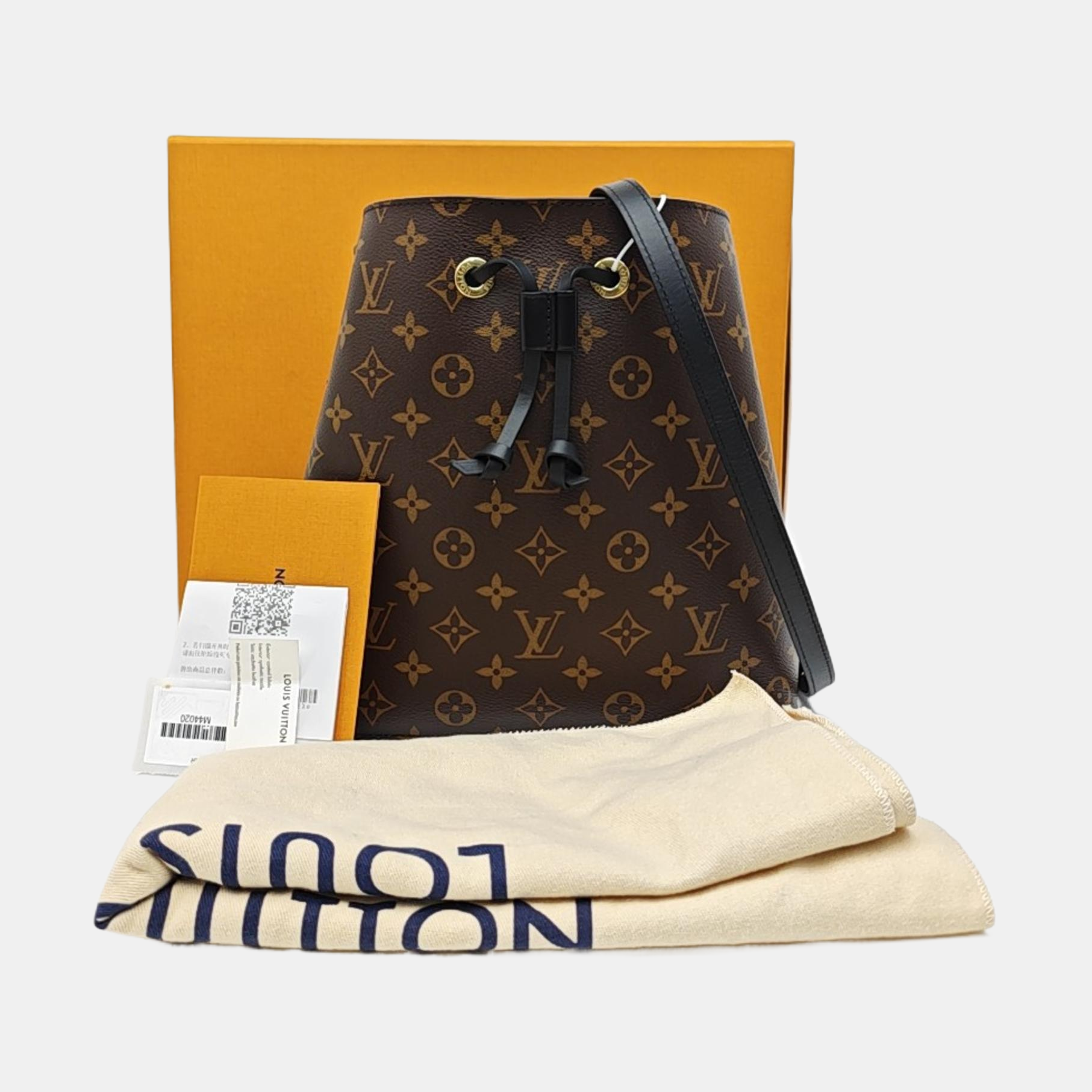 NÉONOÉ MM Monogram Coated Canvas Brown