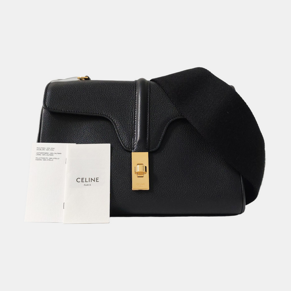 Authenticated pre-owned  16 Teen Calfskin Black - Shoulder Bag at Looply