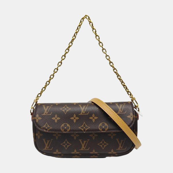 IVY Monogram Coated Canvas Brown