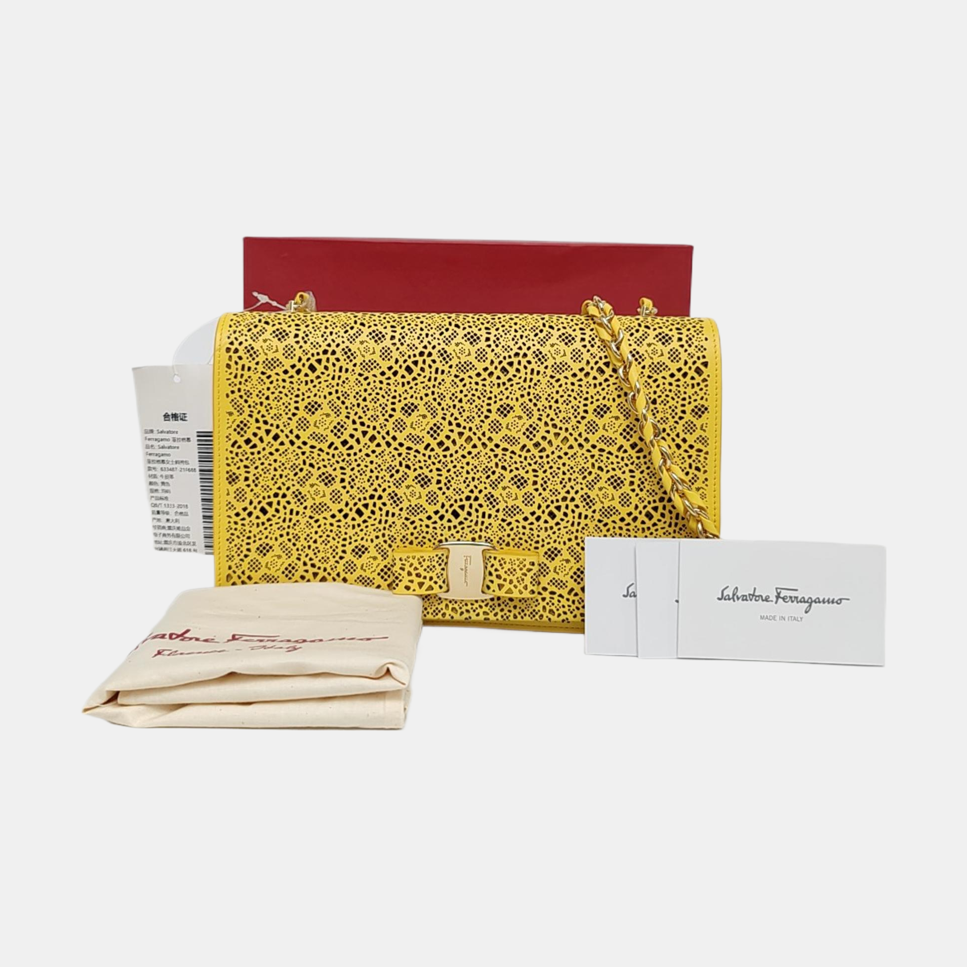 Ginny Calfskin Yellow