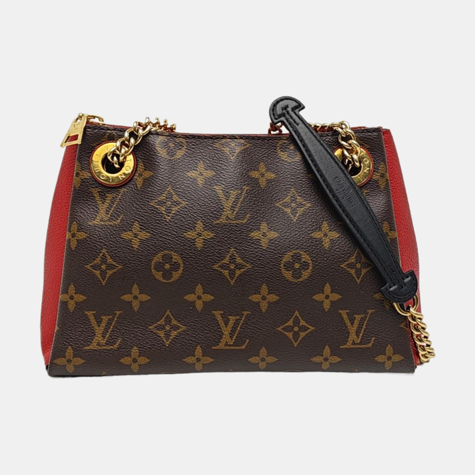 SURENE BB Monogram Coated Canvas Brown