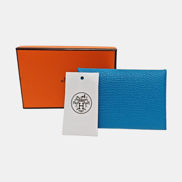 Calvi Chèvre Mysore Blue Card Holder