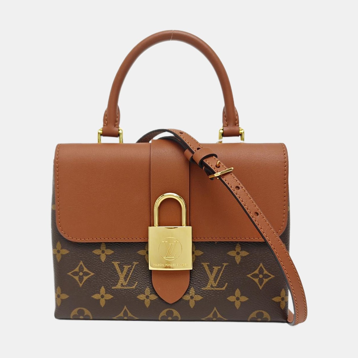LOCKY BB Monogram Coated Canvas Brown