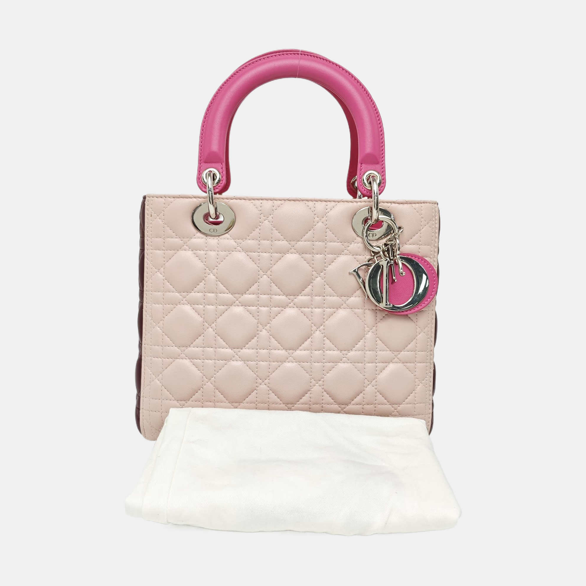 Lady Dior Medium Cannage Lambskin Pink