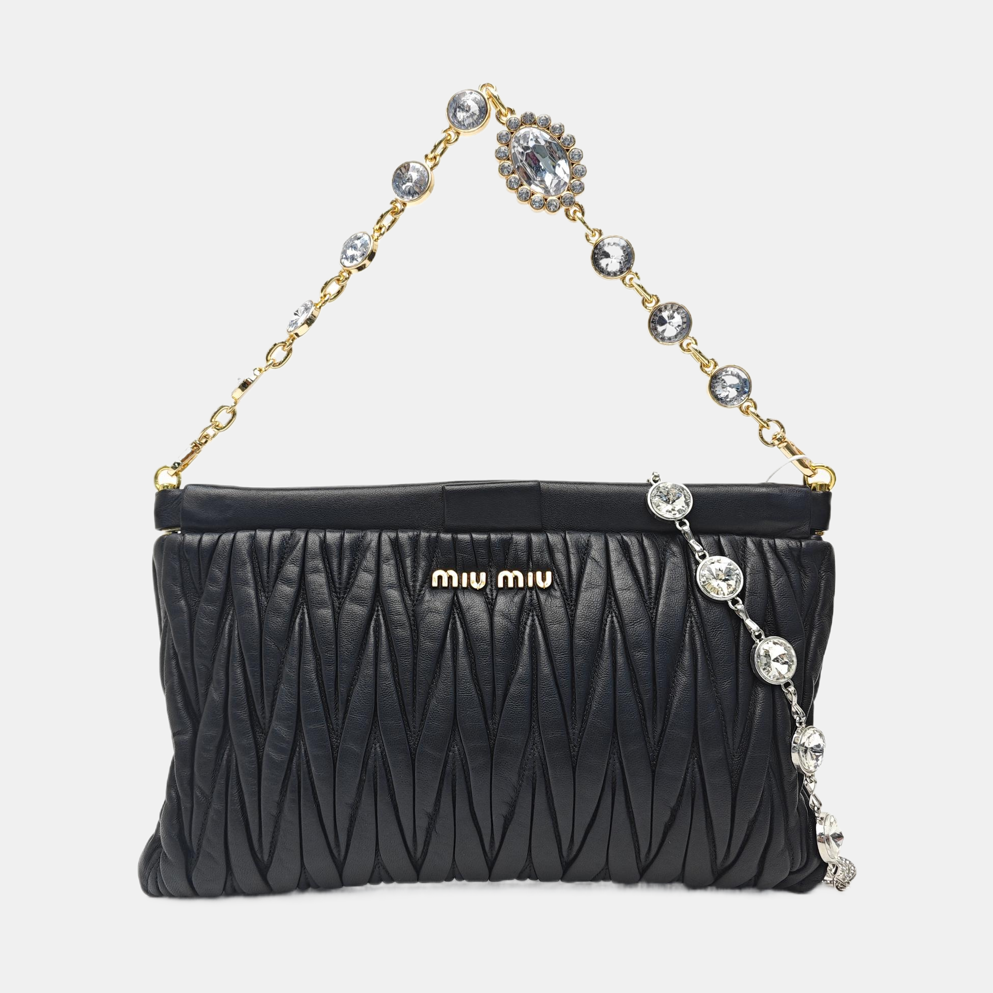 Matelassé Quilted Lambskin Black