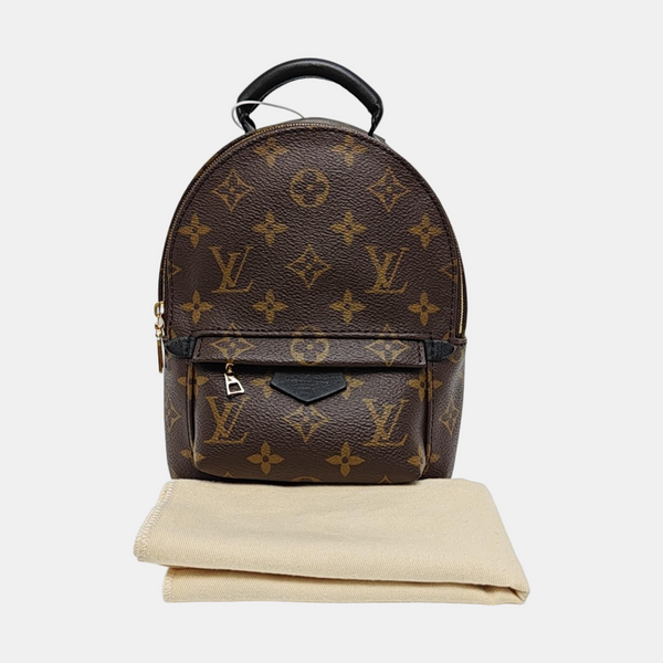 PALM SPRINGS Mini Monogram Coated Canvas Brown